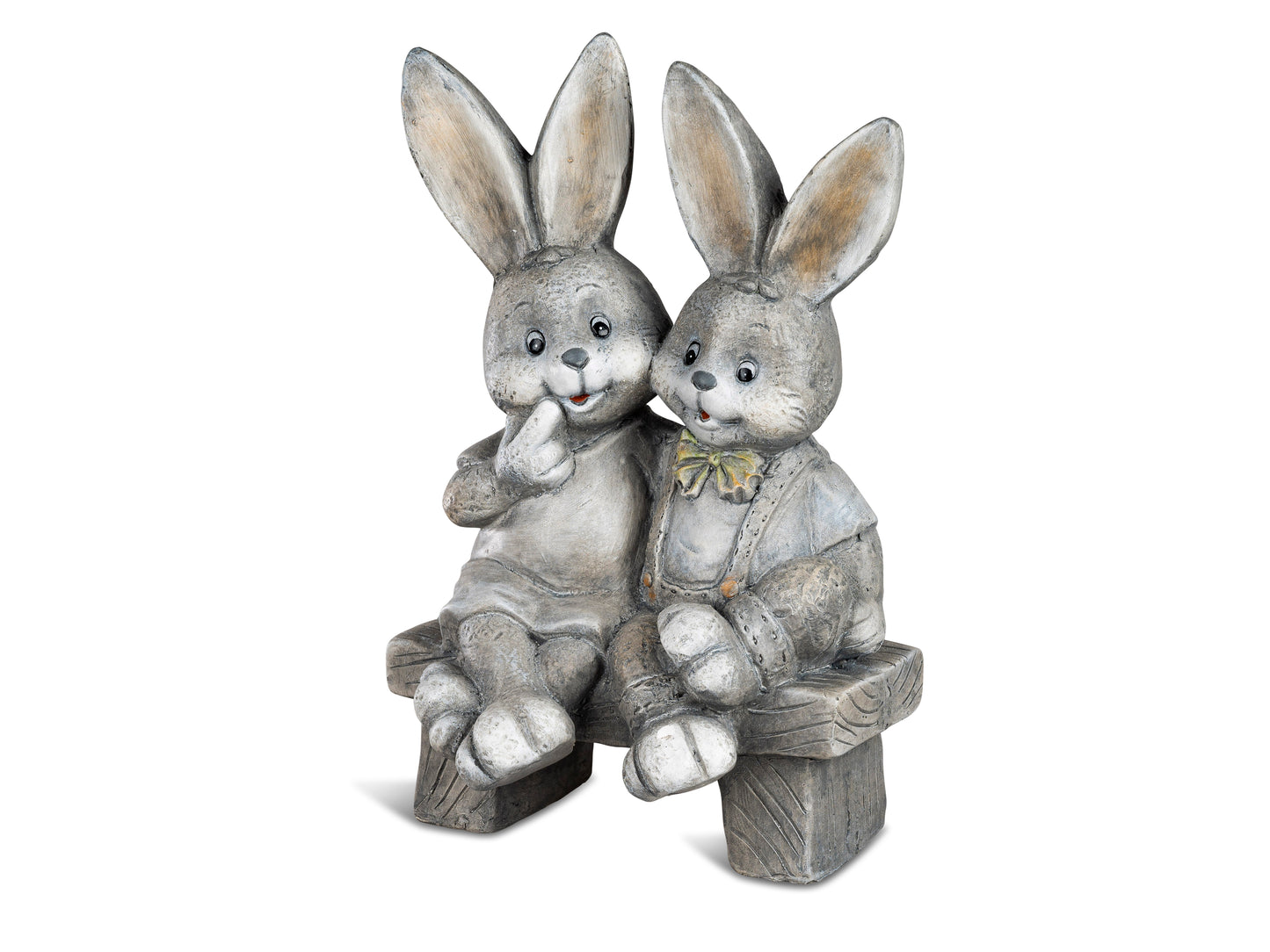 Hase auf der Bank SItzend (3-2)