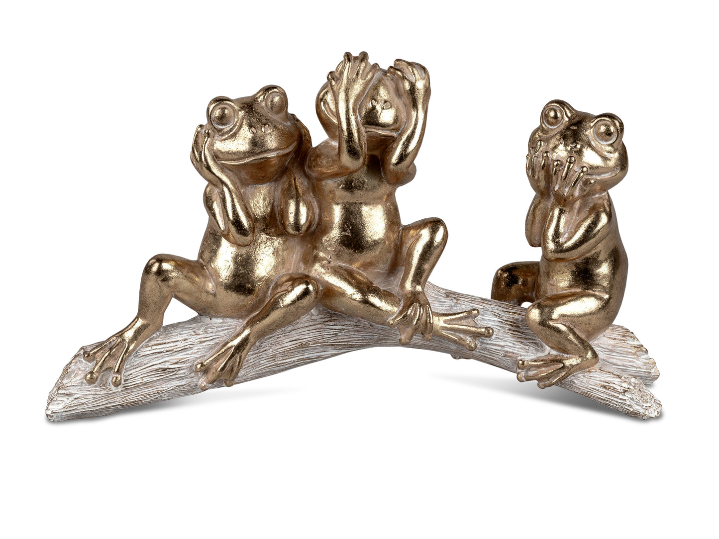 Frösche auf Baumstamm