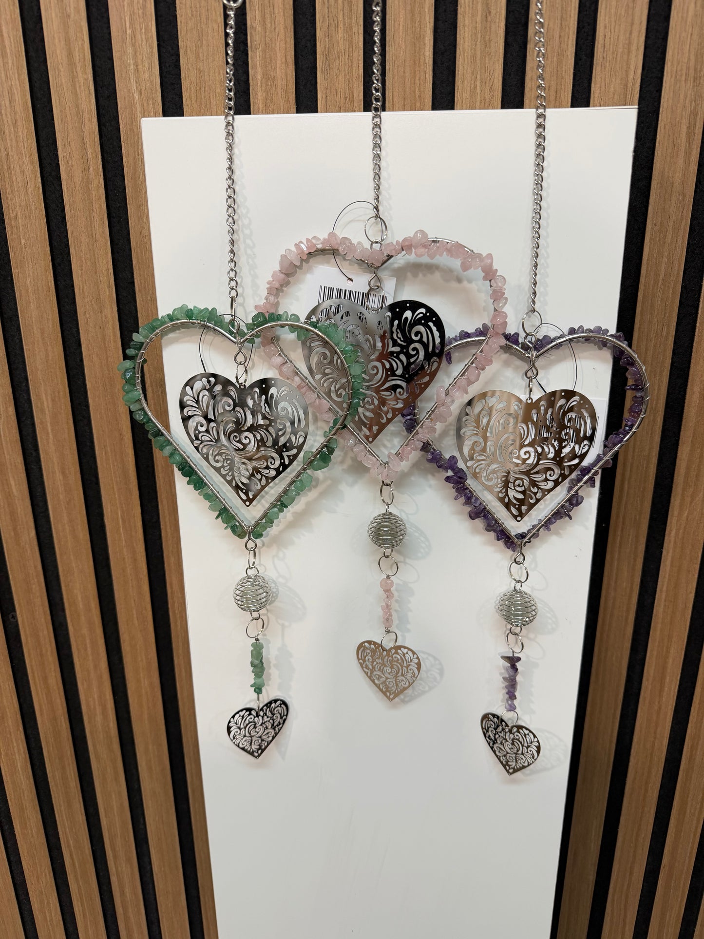 Hänger Herz mit farbigen Steinen (9-5)