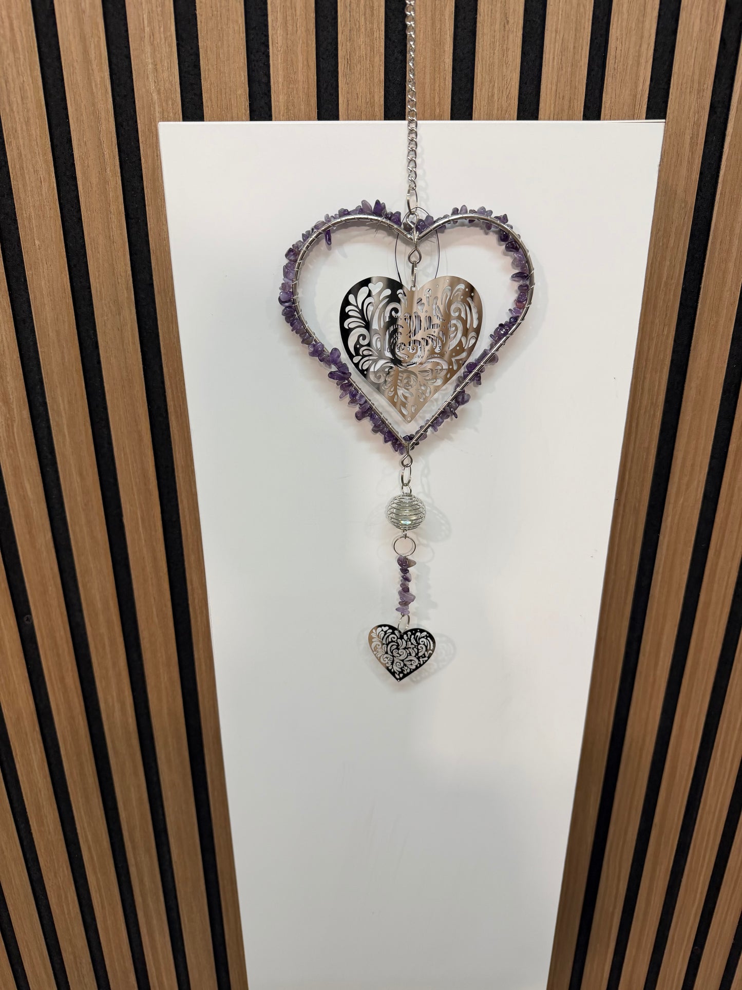 Hänger Herz mit farbigen Steinen (9-5)