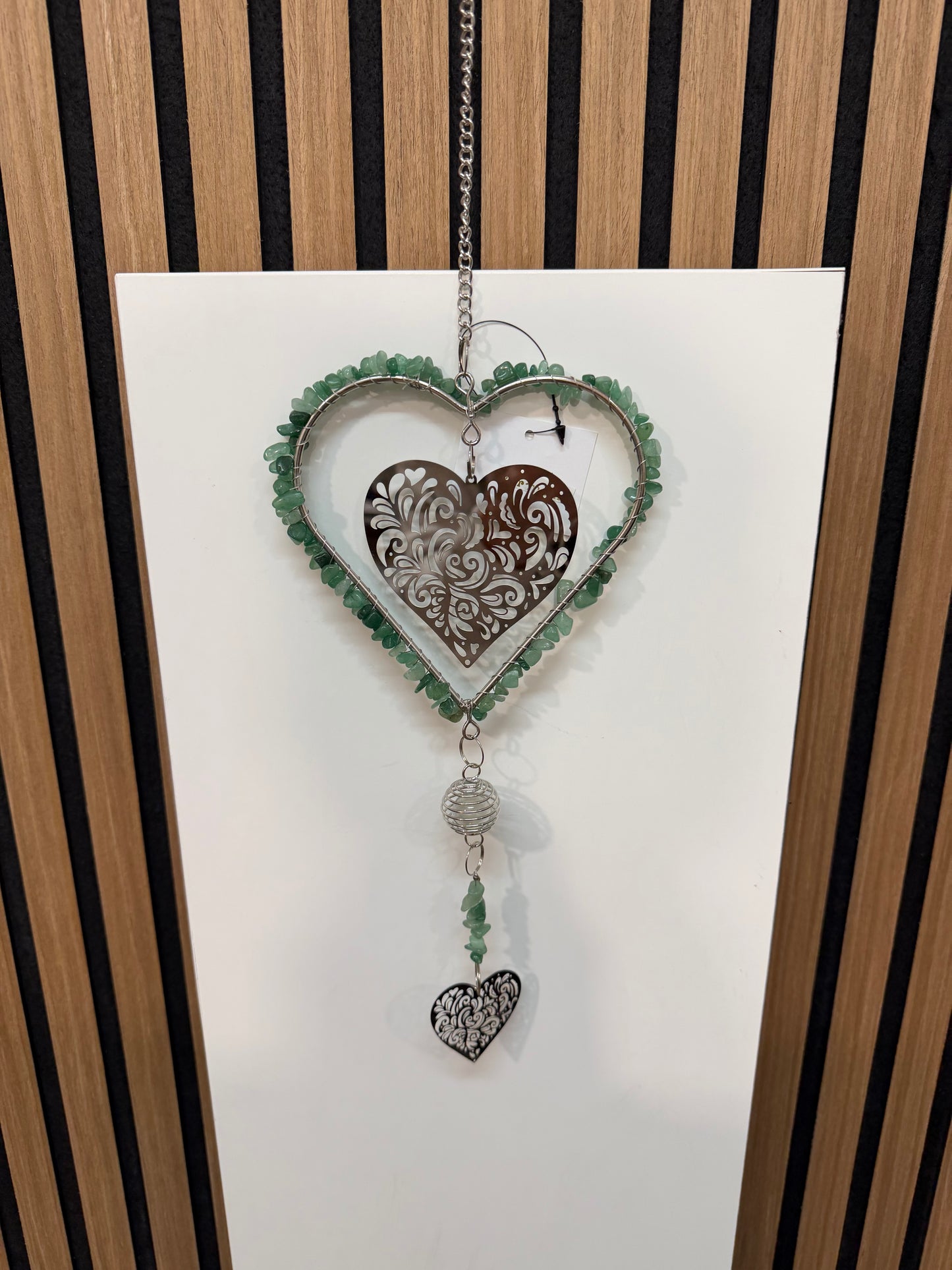 Hänger Herz mit farbigen Steinen (9-5)